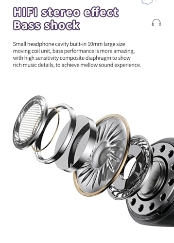 Image of Transparent Wireless Bluetooth Earbuds with RGB LED Charging Case, Touch Control, Hi-Fi Stereo Sound, ENC Noise Reduction, Type-C Fast Charging, TWS Earphones for Android & iOS (White)