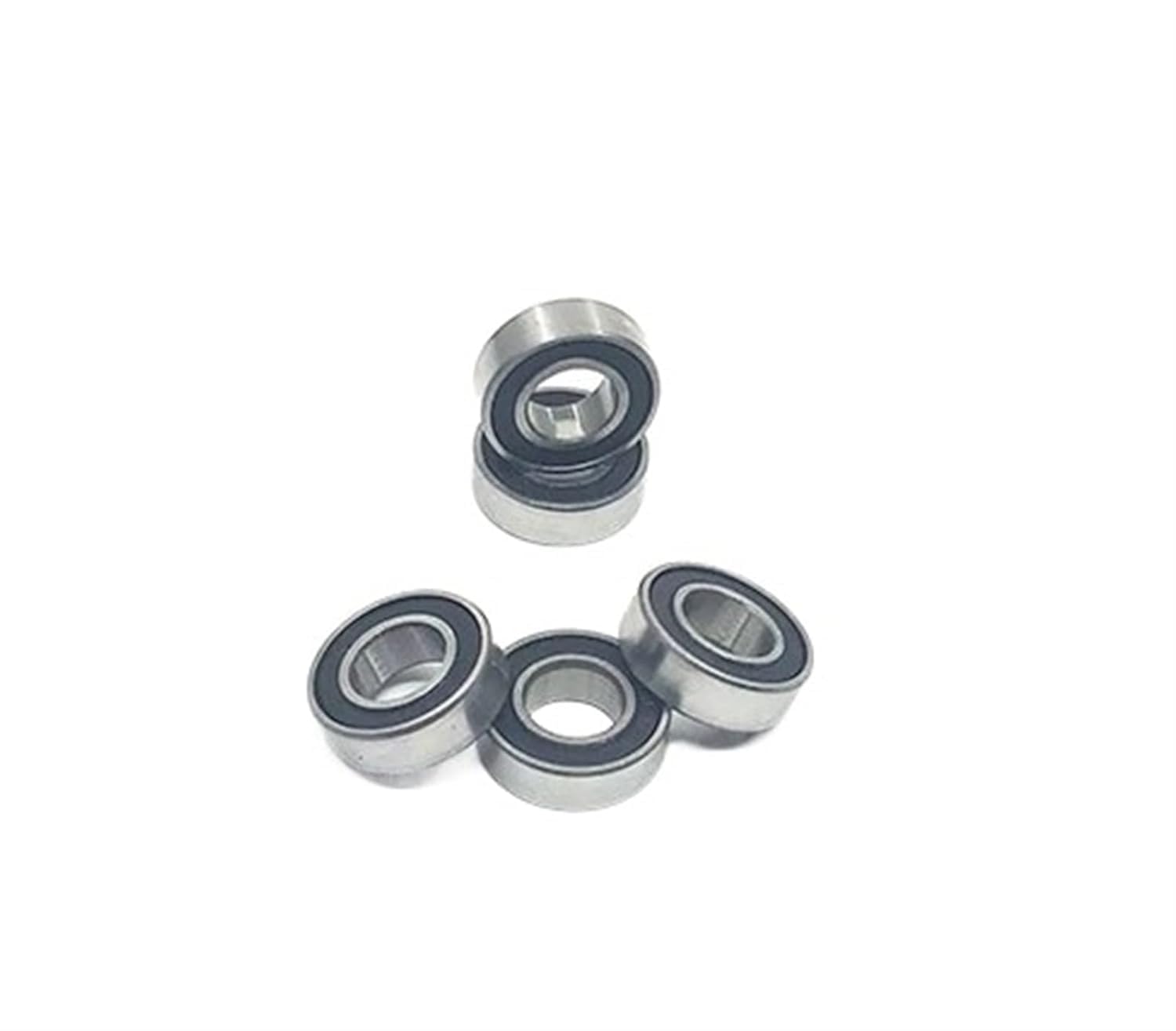 Rodamientos de Bolas, Rodamientos de Bolas sellados, Rodamientos rígidos de Doble Sello de Goma 10 Piezas 698-2RS 8x19x6 mm Rodamientos en Miniatura de rodamientos de Bolas sellados de Goma