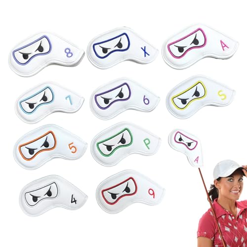 Couvre-têtes de club de golf magnétiques lot de 10 protections fers imperméables