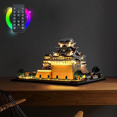 Image of BrickBling LED Light for Lego Architecture Himeji Castle Building Set, Remote Control Lighting Compatible with Lego 21060, Great Gift (Without Model)