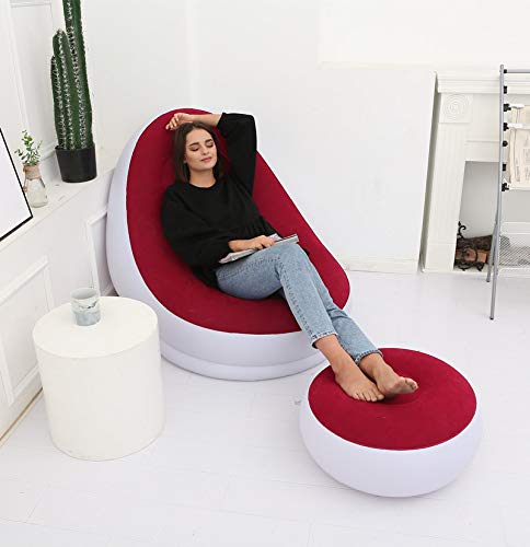 Sofá inflable regalo de estudio sillón azul cómodo para estudiantes 5
