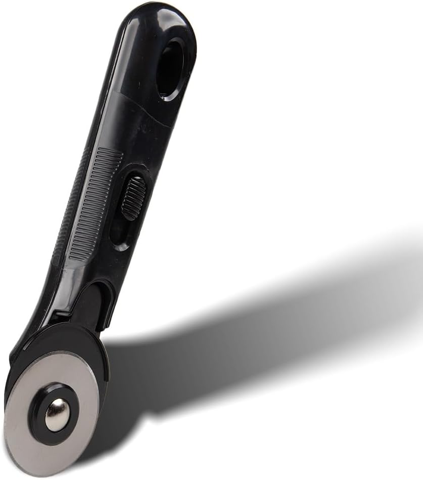 Craft County 45 mm Rotary Cutters – Ergonomic Handle with Locking Trigger Rotary Blades for Fabric, Leather, Vinyl and More!