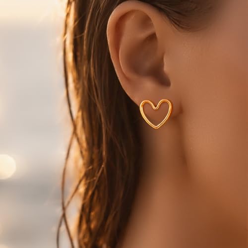 Image of Rubans Demi Fine Stainless Steel Stud Earrings Daily Gift for Women & Girls