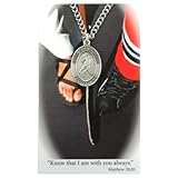 Boys St. Christopher Ice Hockey Medal with Prayer Card