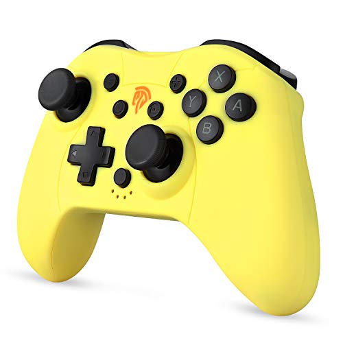 Mini Mandos de Nintendo Switch, [Regalos para Niños] EasySMX Mando de Switch Bluetooth en Batería, Controller de Nintendo Switch Vibración Doble, 6 Ejes, Turbo y Botón Programable, Gamepad de Switch