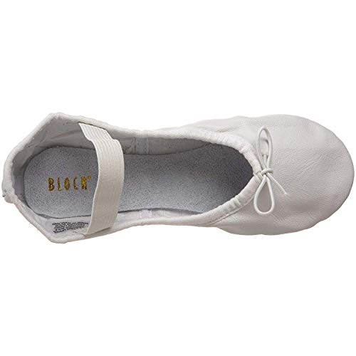 Bloch Dance Girl's Dansoft Full Sole Leather Ballet Slipper/Shoe, White, 13.5 X-Narrow Little Kid4