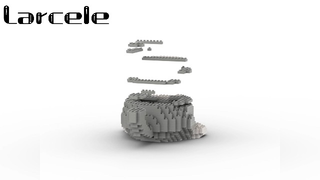 Amazon.com: Larcele Cat Micro Building Blocks Animal Set, DIY Mini