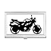 Mechanical Motorcycle Pattern Outline Business Card Holder Case Pocket Box Wallet