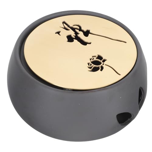 SOIMISS Calentador de Tetera Hogar Base de Cerámica y Soporte para Vela, Calentador de Té Estilo Japonés para Uso Doméstico