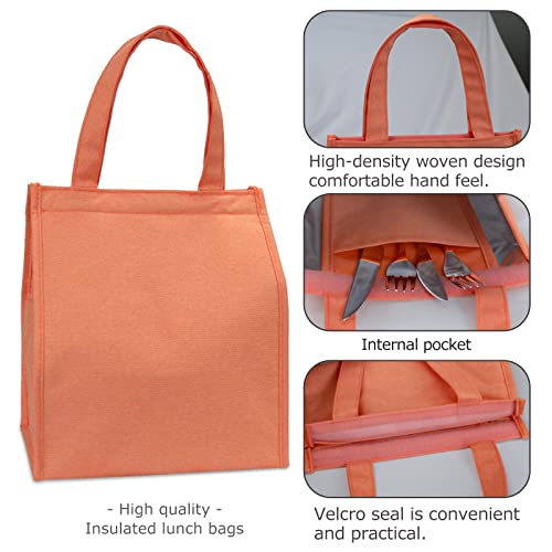 Flagsky Lunch Bag For Women Men Adults Unisex,Lunch Box For Office Work Picnic,Waterproof Reusable Lunch Tote Bags Travel Soft Cooler Bag #TOP2