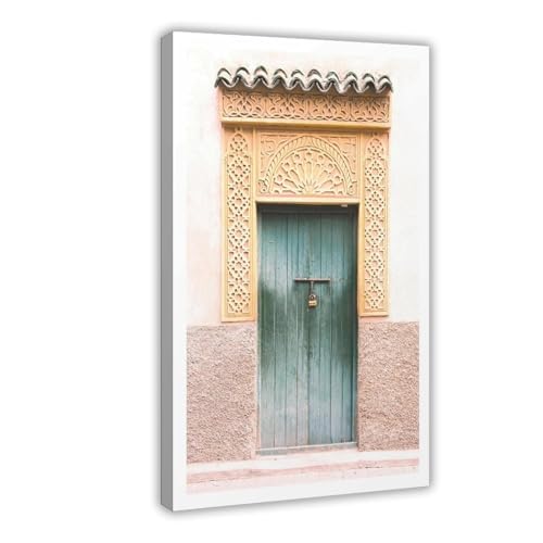 Porte marocaine impression sur toile 40x60 cm pour salon
