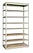 Hallowell SRS361284-8SP Rivetwell Single Rivet Boltless Shelving, 36" Width x 12" Depth x 84" Height, 8 Levels Starter Unit, 729 Parchment