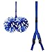 DEEKA Pom Pom Holder Carrier for Backpack Adjustable Cheer Bag Tags Accessories Cheerleader Team Essentials Tags (Royal Blue)
