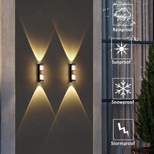 Longue applique murale aluminium et acrylique design haut de gamme pour extérieur IP65