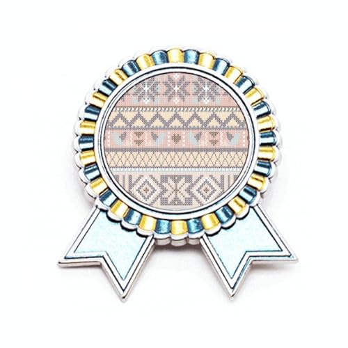 Broche losange octogonal et triangle en métal M, un bijou géométrique aux finitions soignées