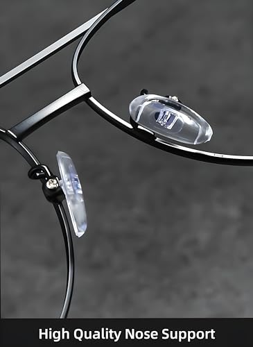 Image of Roshfort Lucky Bhaskar Zero Power Blue Cut Computer Glasses | Anti Glare, Lightweight & Blocks Harmful Rays | UV Protection Specs | Men & Women | Large | German101