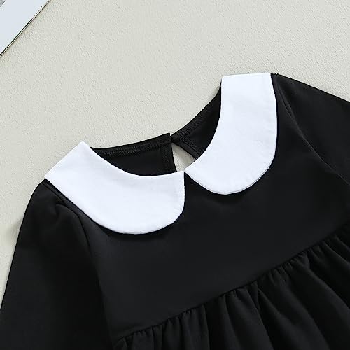 Vestido Negro de Manga Larga para Bebé 12-18 Meses miniatura 5
