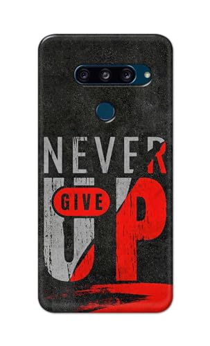 Image of Printed Hard Back Cover for LG V40 ThinQ Back Cover (Never Give Up) -190724(DP)