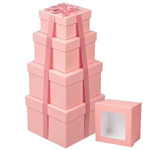 Oairse Square Gift Boxes with Lids ...