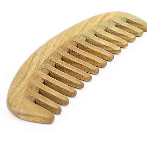 Onedor Handmade 100% Natural Green Sandalwood Hair Combs - Image 3