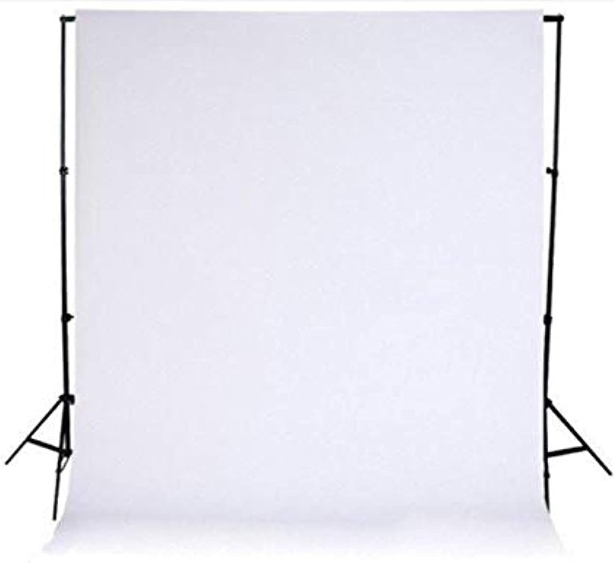 2x2m Background Stand with 1.5x3m White Non woven Background Backdrop Lighting Photography Kit