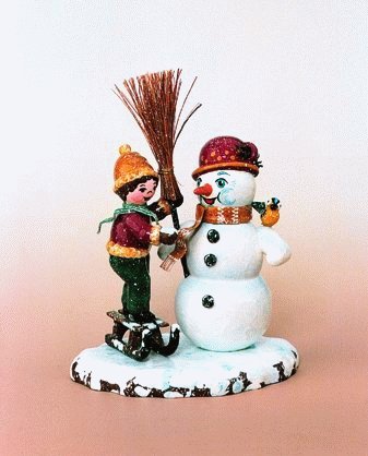 Wiki Junge mit Schneemann