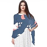 Bufanda de gasa ligera, suave, transparente, larga, para todas las estaciones, lindos unicornios, Varios colores