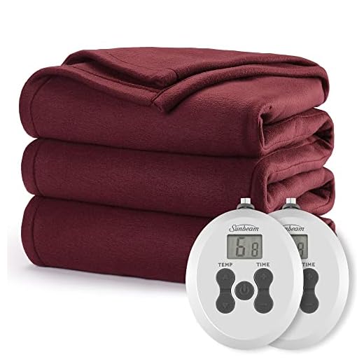 Sunbeam Royal Ultra Cabernet Heated Blanket - Queen