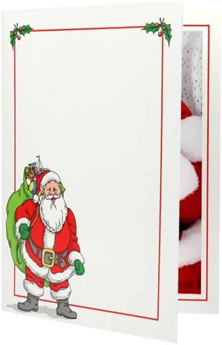 Santa Photo Folder Frame 5x7 - For Christmas, NewYear (50)