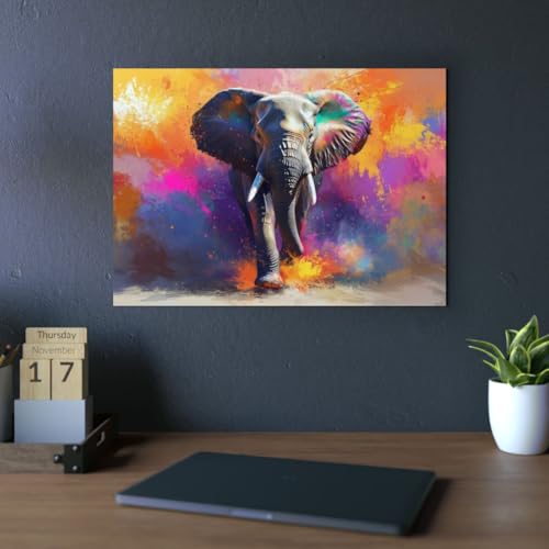 Panneau composite aluminium éléphant : œuvre d'art premium