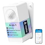 meross Matter Presence Sensor MS605, Battery-Powered 4-in-1 Smart Motion Sensor with AI Learning, IP67 PIR & Light & mmWave Radar, Matter Over Thread, Supports Home Assistant, HomeKit, Alexa (1 Pack)