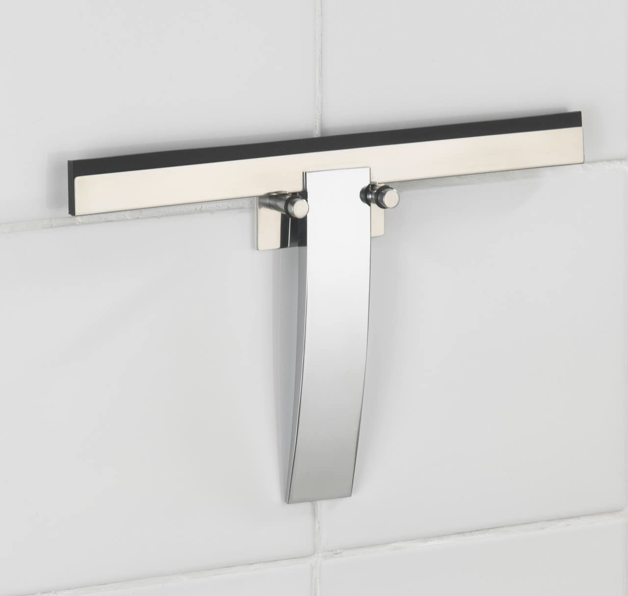 WENKO Tergidoccia Gela - tira acqua per il bagno, Pressogetto di zinco, 24 x 16 cm, Lucido