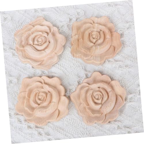 Rosas de madera tridimensionales UKCOCO para tapar imperfecciones y decorar paredes 7