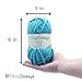 Mix and Match Colors, Automatic Discount at Checkout – Size 6 Chenille Yarn (50g 38yds) – for Crocheting and Knitting, Blankets, Plushies, Amigurumi, and Home Decor – Snow White, Color 24
