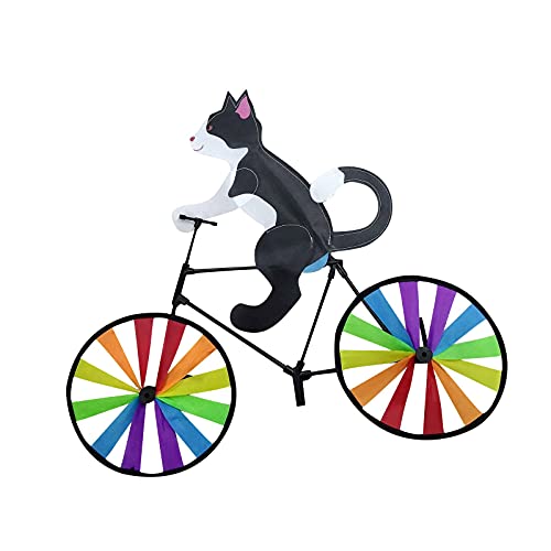 Creative Animal Garden Pinwheels Bicycle Wind Spinners Standing Pole Kids For Toys Ornaments Gardening Art Yard Decorative (A) #TOP8