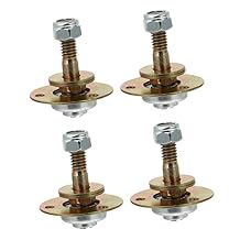 Healeved Rocking Chair Bearing Replacement Furniture Hardware Connecting Fittings 4 Pieces 1.77X1.57X1.57In Iron Bearings for Glider Rocker Patio Chair Parts