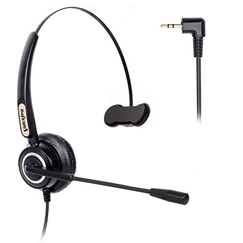 Voicejoy 2.5Mm Cordless Phone Headset Mono With Noise Cancelling Microphone Wired Phone Headset For Panasonic Jabra Cisco Polycom Zultys Gigaset Dect Polycom Grandstream #TOP19