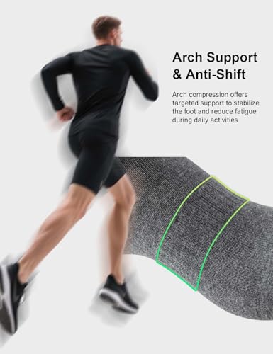 Irisbear Mens Ankle Socks - 8 Pack Casual Breathable Cotton Low Cut No Show Socks with Arch Support4