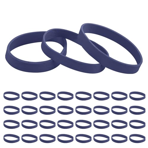 lasuroa 32pcs Ski Brake Retainers, Snowboard Brake Bands Retainers Strap Brake Rubber Band for Winter Ski Accessory (Purple)