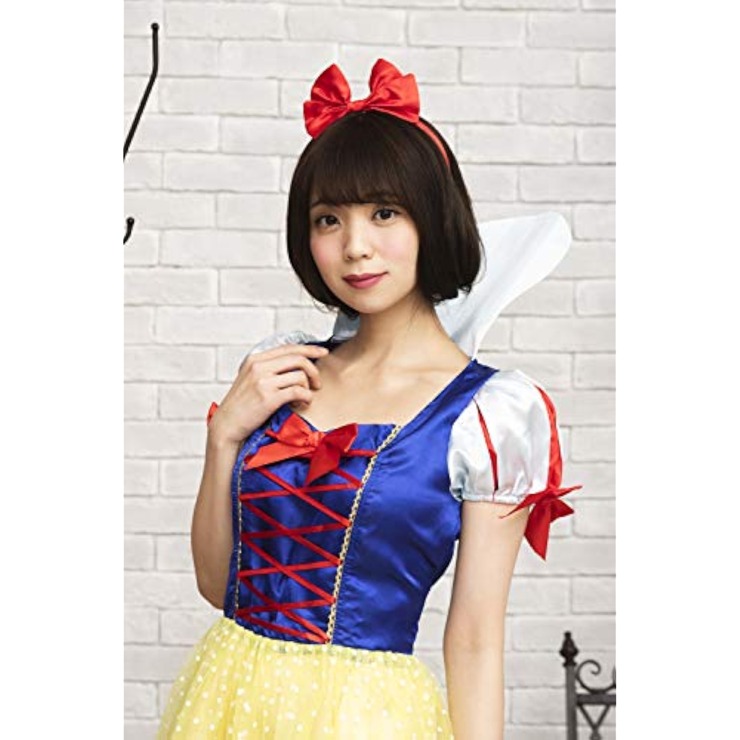 クリアストーン(Clearstone) コスプレ ハロウィン スノーホワイトガール レディース イエロー 詳細画像4