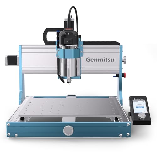 Genmitsu 3030-PROVer MAX CNC Router Machine with Linear Guide & Ball Screw Motion, Achieve ±0.05mm Accuracy for High Precision Metal Aluminum Copper Acrylic Engraving, Supports 4th Axis Rotary Kit