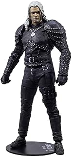 McFarlane Toys, Netflix The Witcher 7-inch Geralt of Rivia Action Figure with 22 Moving Parts, The Witcher Season 2 Collectible Figure with Collectors Stand Base Ages 12+