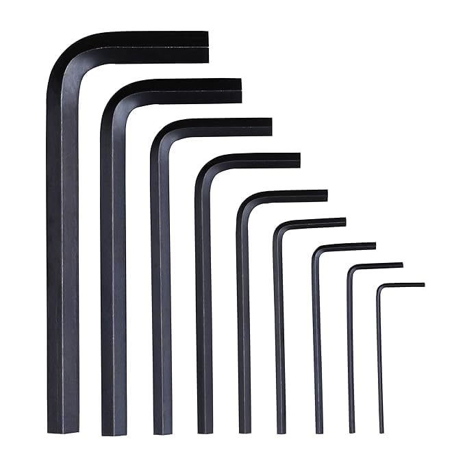 Image of Allen Key Set, AllenKeySet Tools Kit, 9pc Hex AllenKeySet In Plastic Box Packet Size AllenKeySetAllenKeys