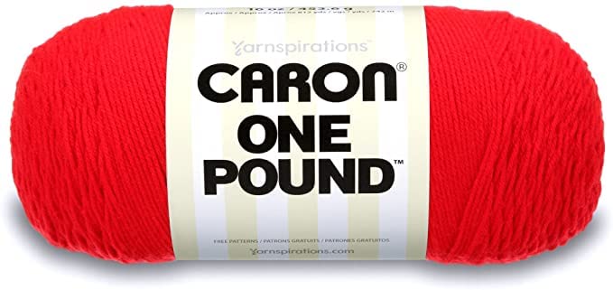 Image of Caron One Pound Scarlet Yarn - 2 Pack of 454g /16oz - Acrylic - 4 Medium (Worsted) - 812 Yards - Knitting /Crochet