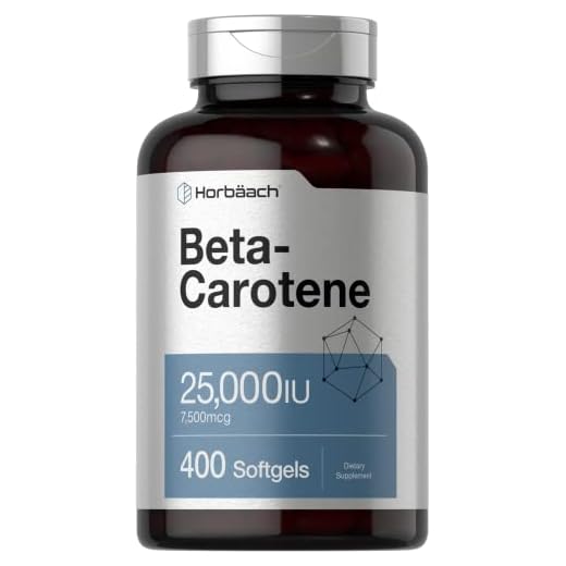 Horbäach Beta‑Carotene 25,000 IU Softgels
