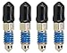 Dsnaduo 4 PCS Speed Bleeder,Bleeder Valve,Brake Bleeder Screws,Quick Bleeders with Dust Caps M8x1.25-27mm, H9405-4, H9422-4, 105182, 639520