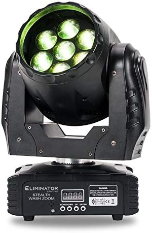 Miniatura 17 de Eliminator Lighting ADJ - Zoom de lavado LED de 7 x 12 W con red de comunicación digital con cable (zoom de lavado sigiloso)
