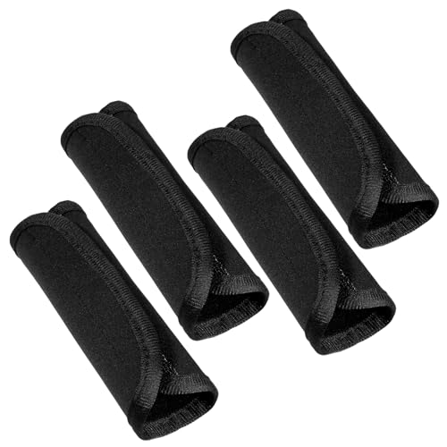 4 Pcs Luggage Handle Wrap For Suitcase, Black Comfort Soft Handle Covers Travel Essential Luggage Handles Wrap for Suitcases Travel Accessories (Black)