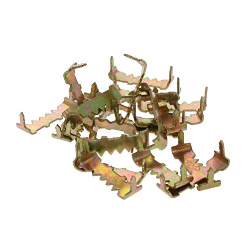 Image of MroMax 500PCS No Nail Sawtooth Picture Hangers 1.02 inch Nailess Zinc Plated for Hard and Soft Wood Frames Hanging Colored Zinc