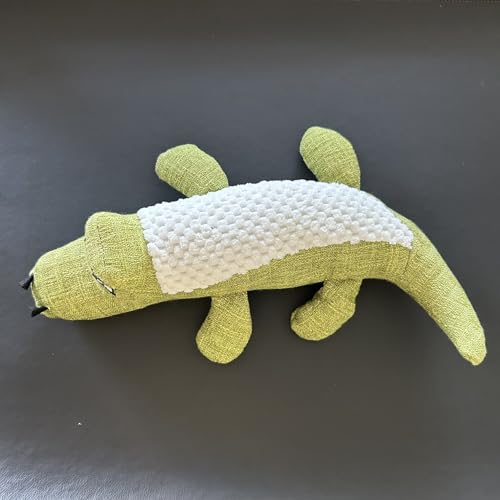 Brinquedo Mordedor Pet de Pelúcia Com Apito - Formato Jacaré - Para Cães - Resistente